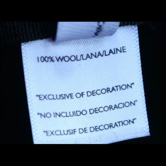 Nine West Hat Black 100% Wool Felt Hat CLASSIC - Picture 6 of 6